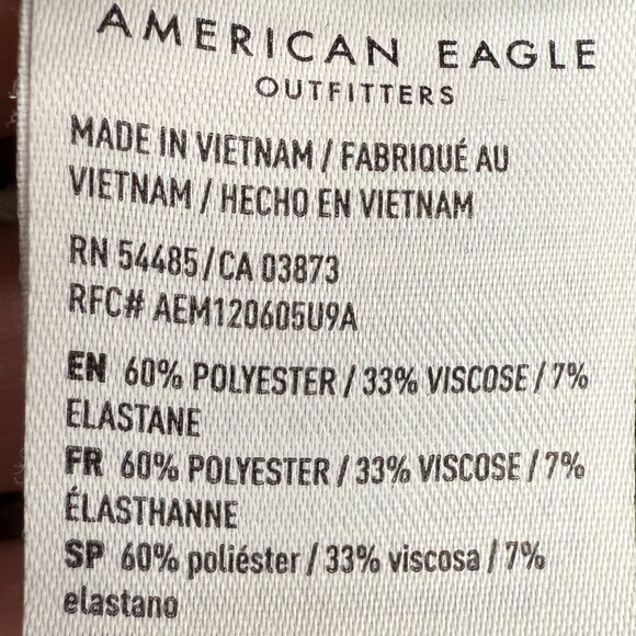 EUC Women's AMERICAN EAGLE Square Neck Ribbed Cropped Tank Top | Size XS - Picture 6 of 8